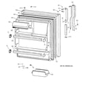 GE MTI18GIBURWW fresh food door diagram