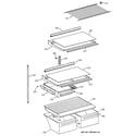 GE MTI18GIBURWW shelf parts diagram