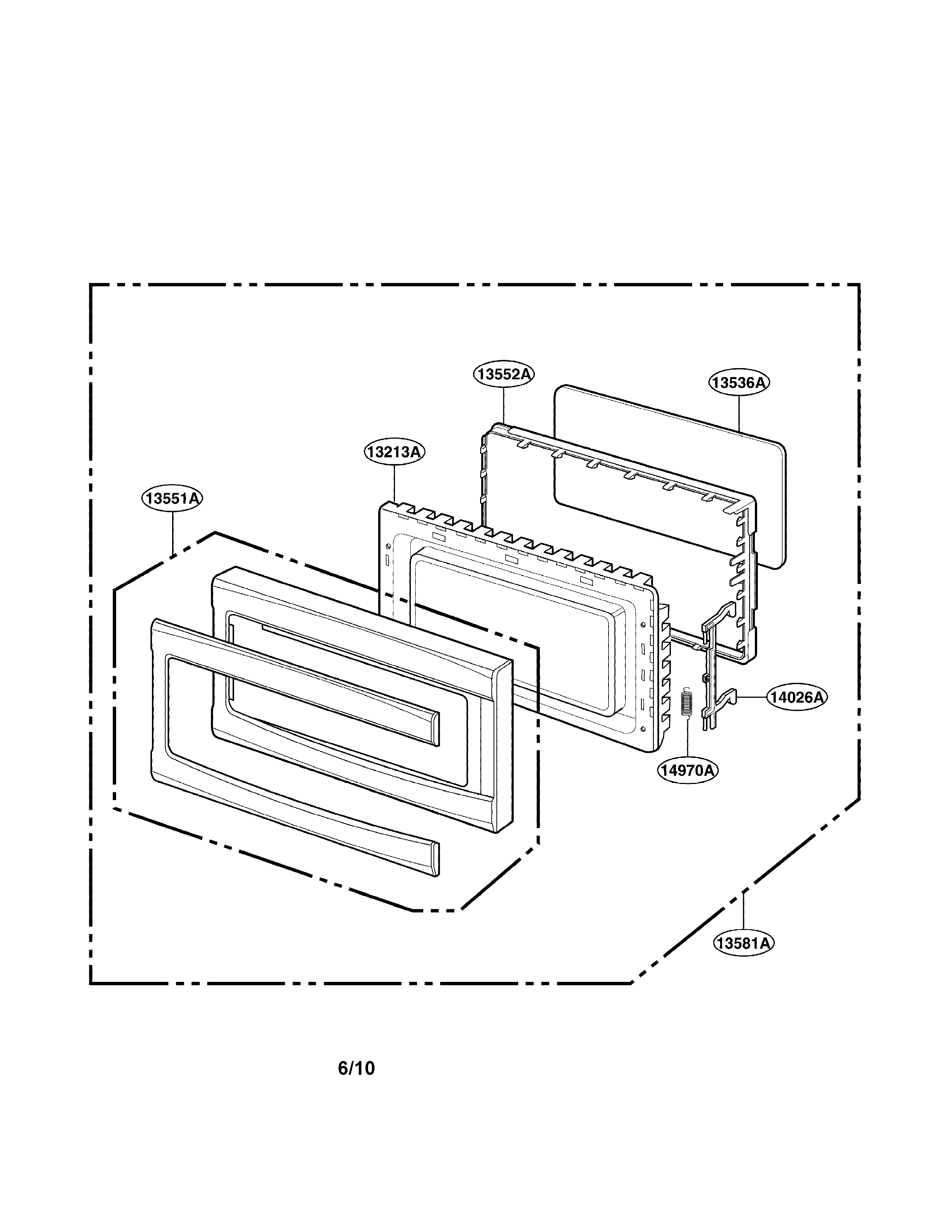 LG LRM2060ST door parts diagram