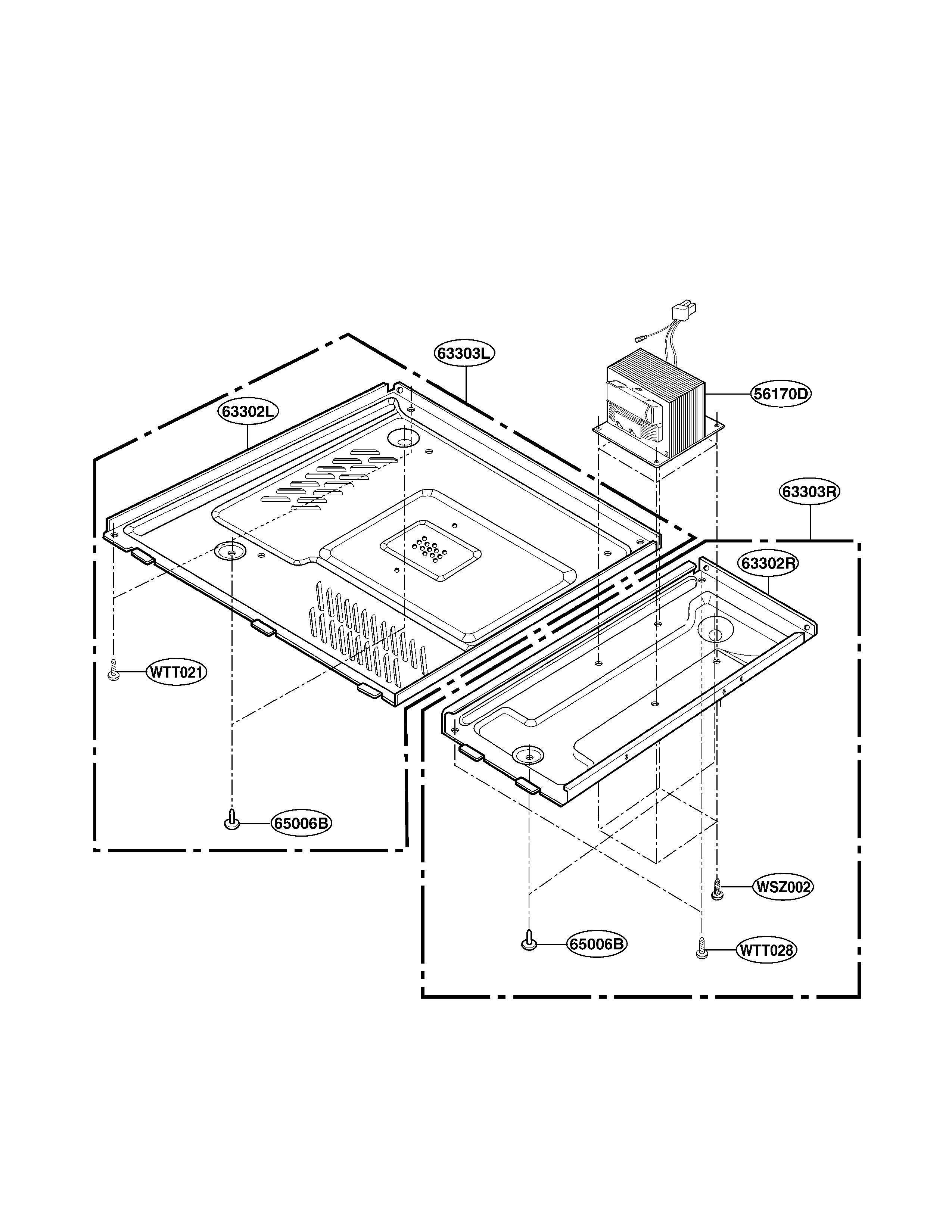 LG LRM2060ST base plate parts diagram