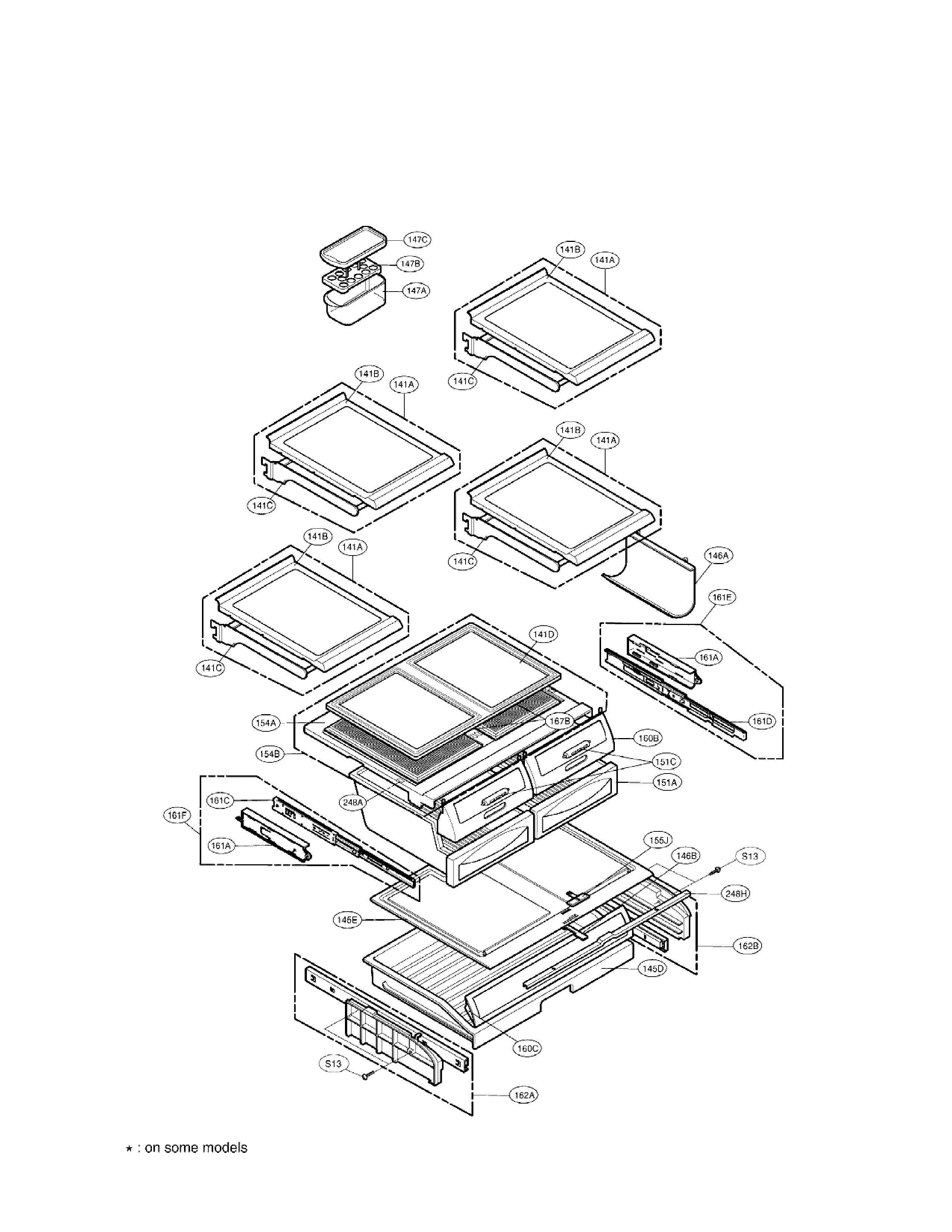 LG LFD21860ST/00 refrigerator parts diagram