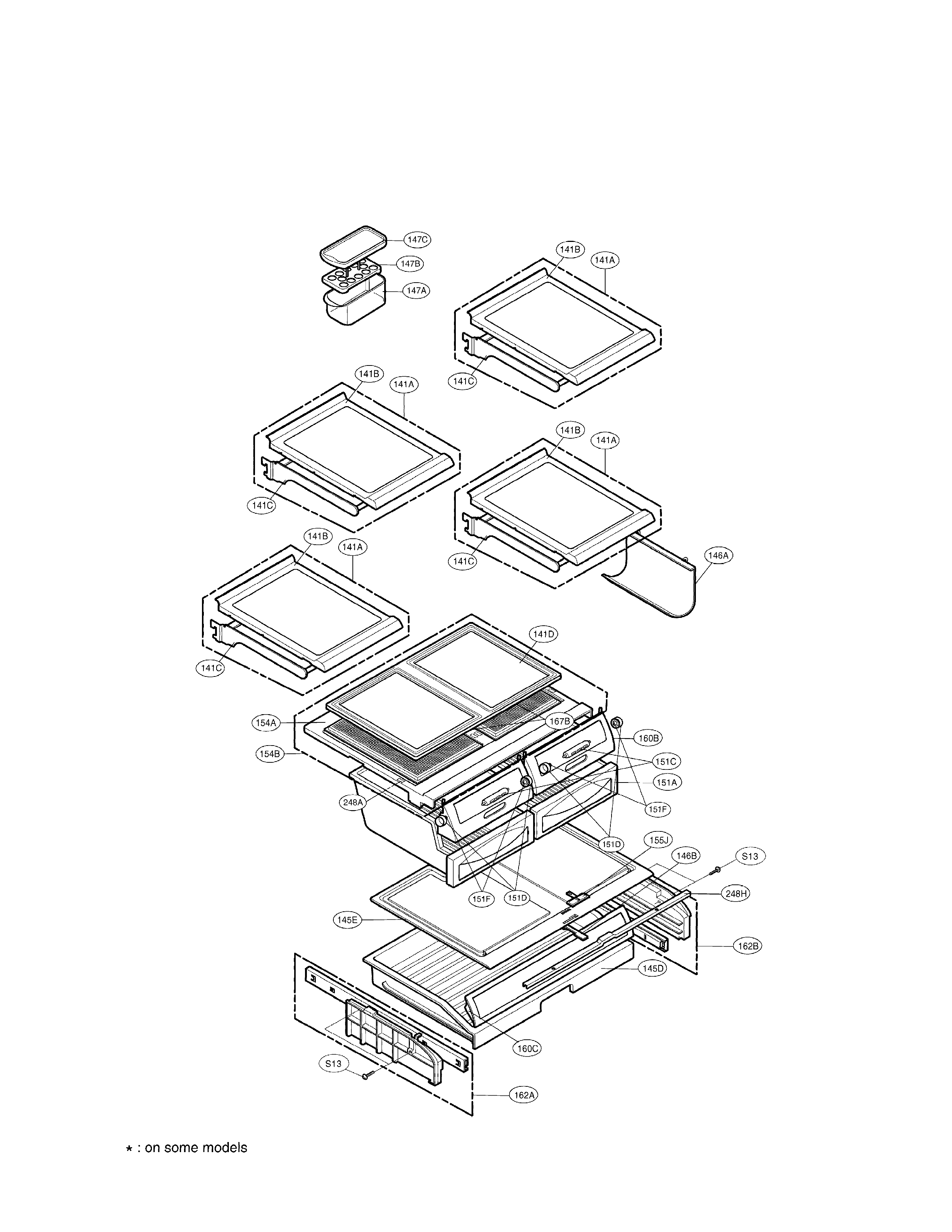 LG LFD25860TT/00 refrigerator parts diagram