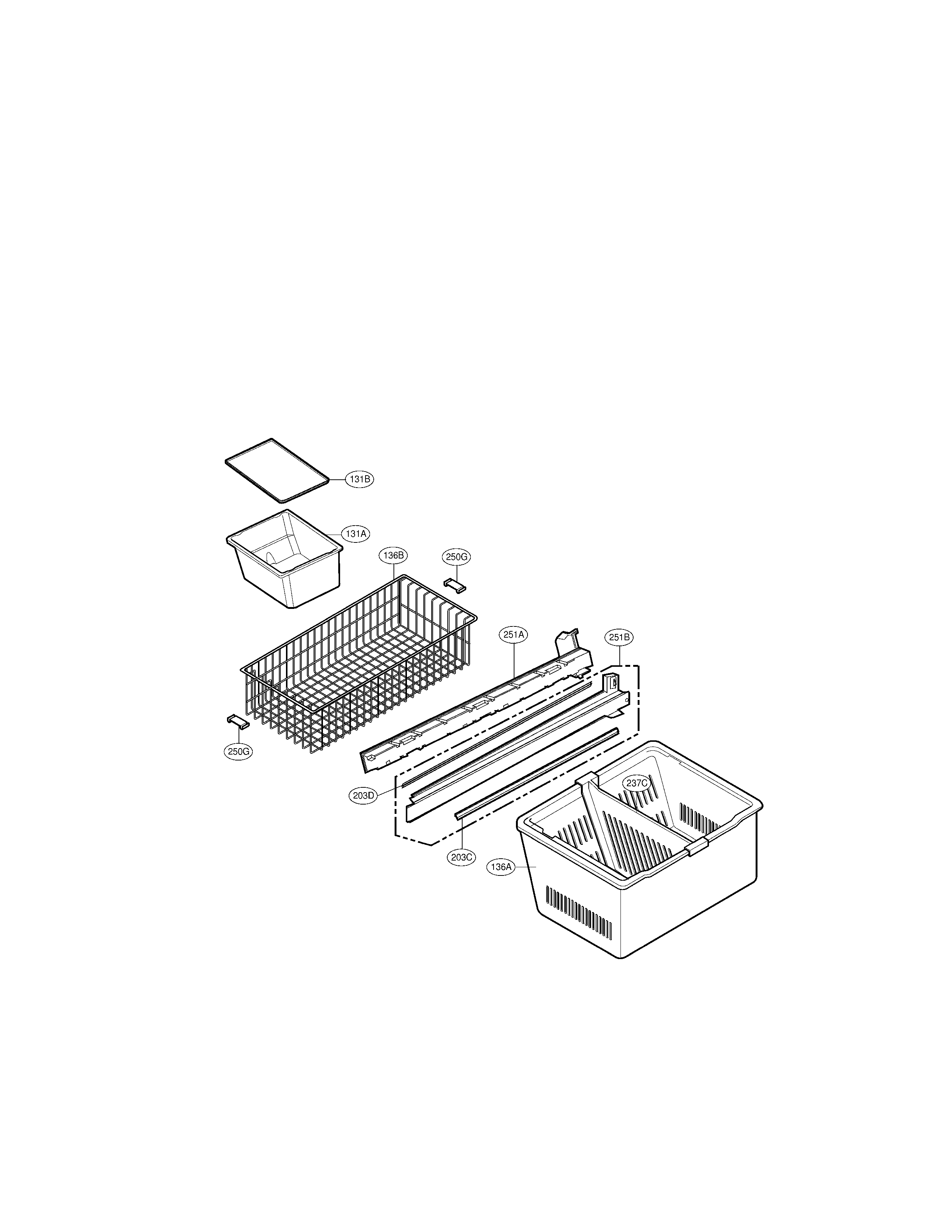 LG LMX25981SW/02 freezer parts diagram