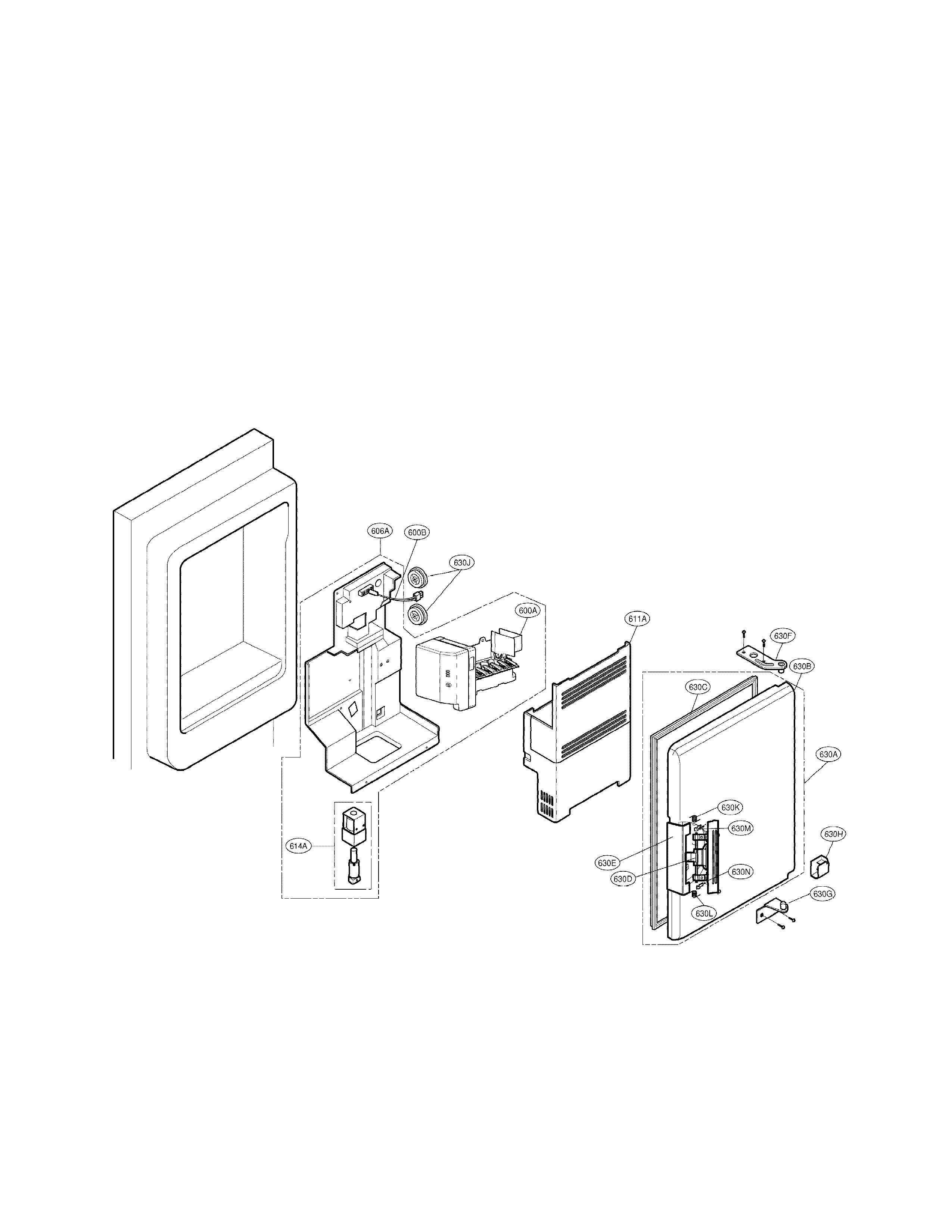 LG LMX25981SW/02 ice bank parts diagram