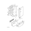 LG LRBN20510WW door parts diagram