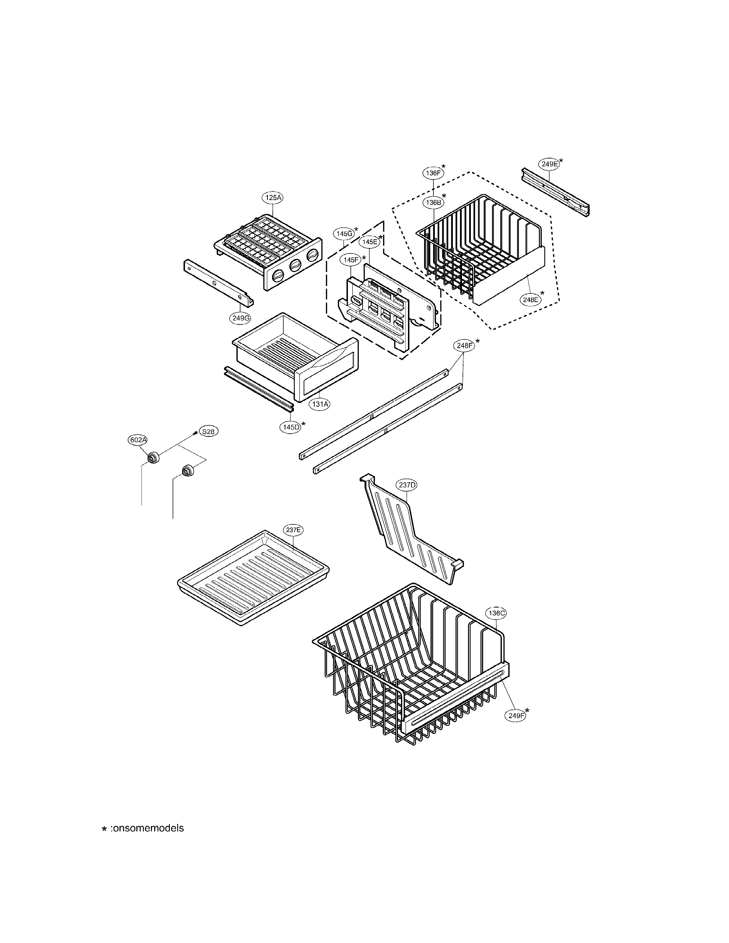 LG LRBN20525SW freezer parts diagram