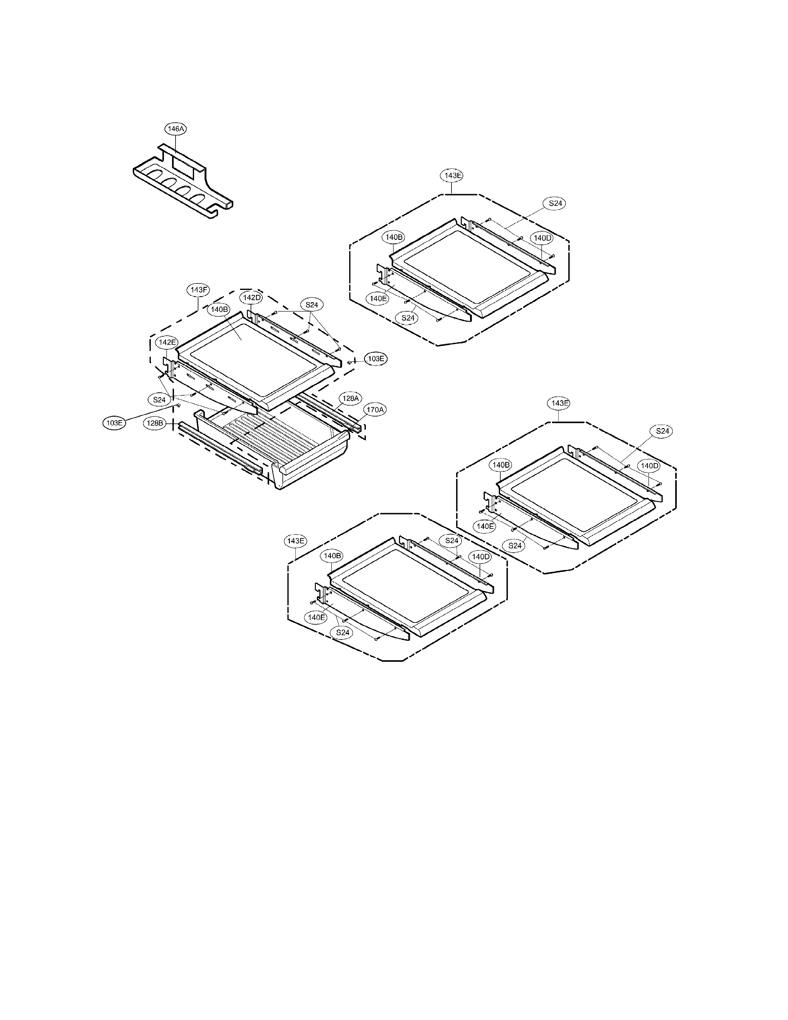 LG LRDC22731SW refrigerator parts diagram
