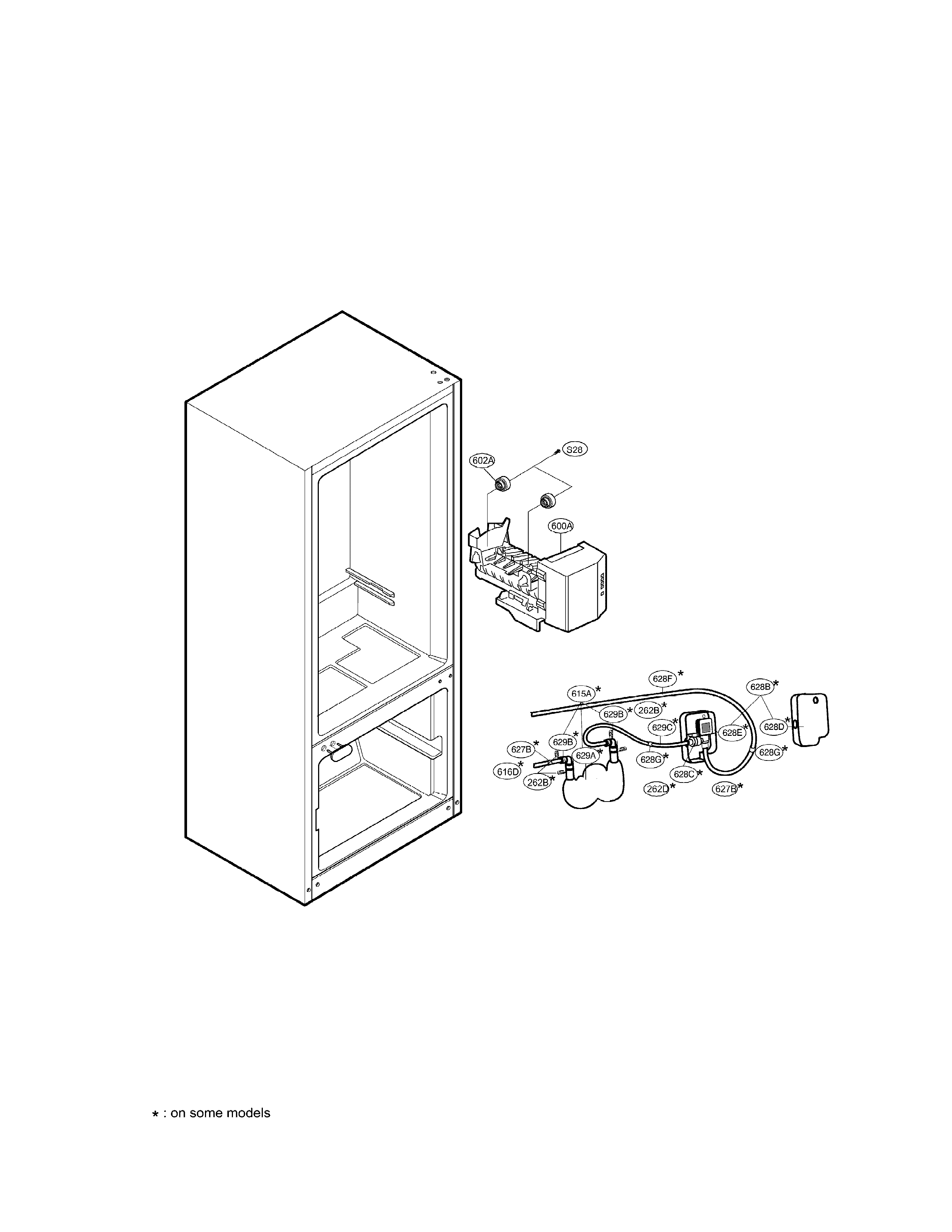 LG LRDC22731SW ice maker parts diagram