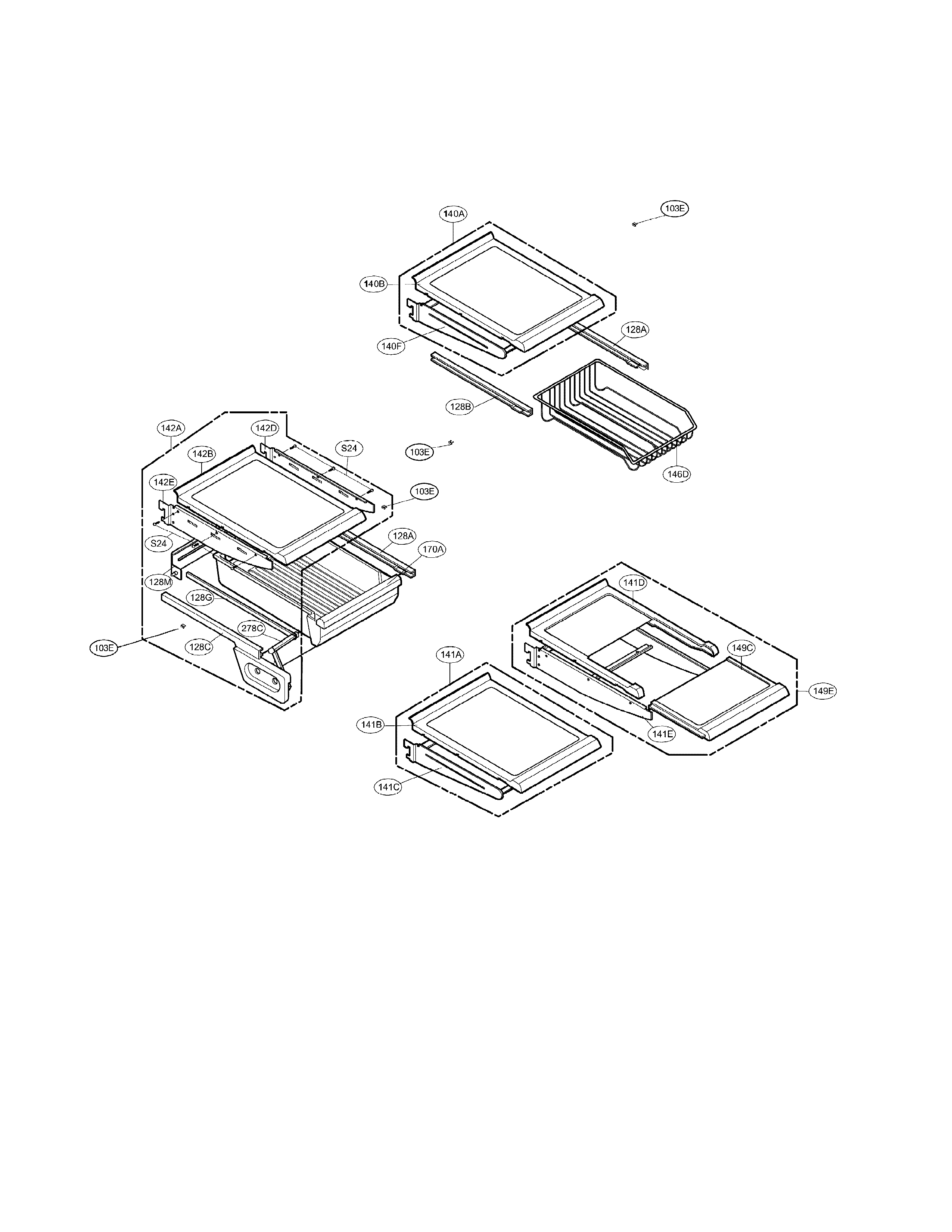 LG LRDN22720BK refrigerator parts diagram