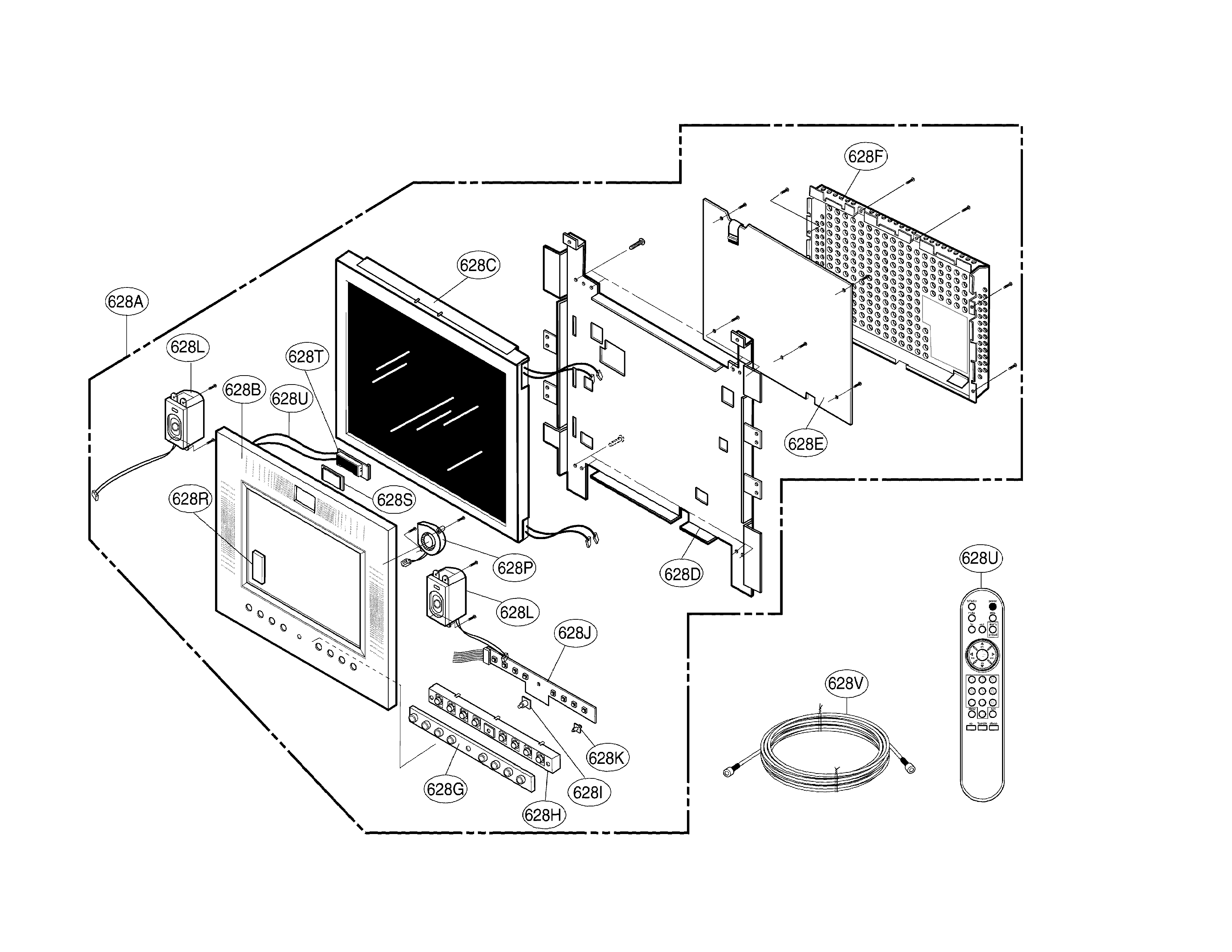 LG LRSC26980SB tv part diagram