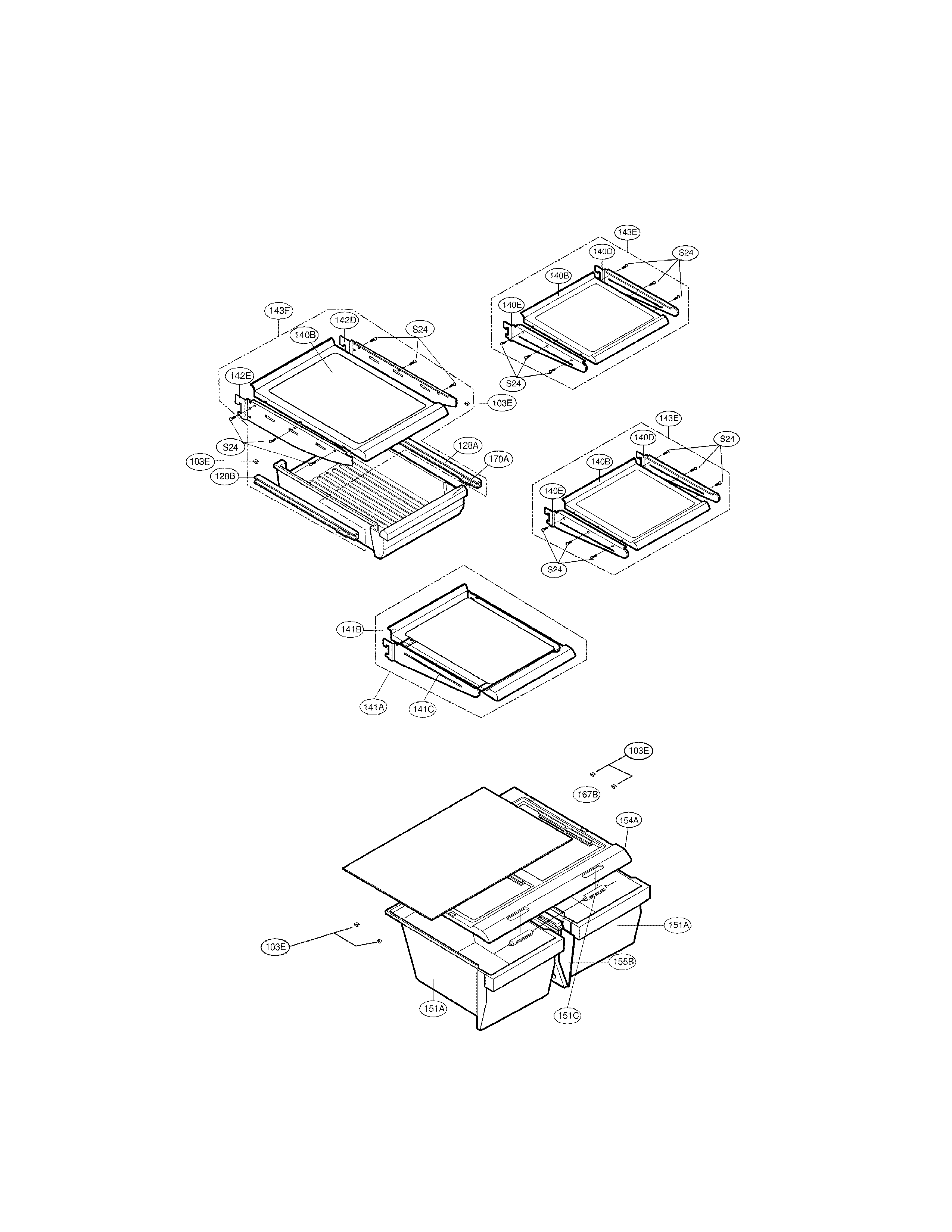 LG LRTN22310WW refrigerator parts diagram
