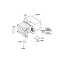 LG LCRM1240SB01 oven cavity parts diagram