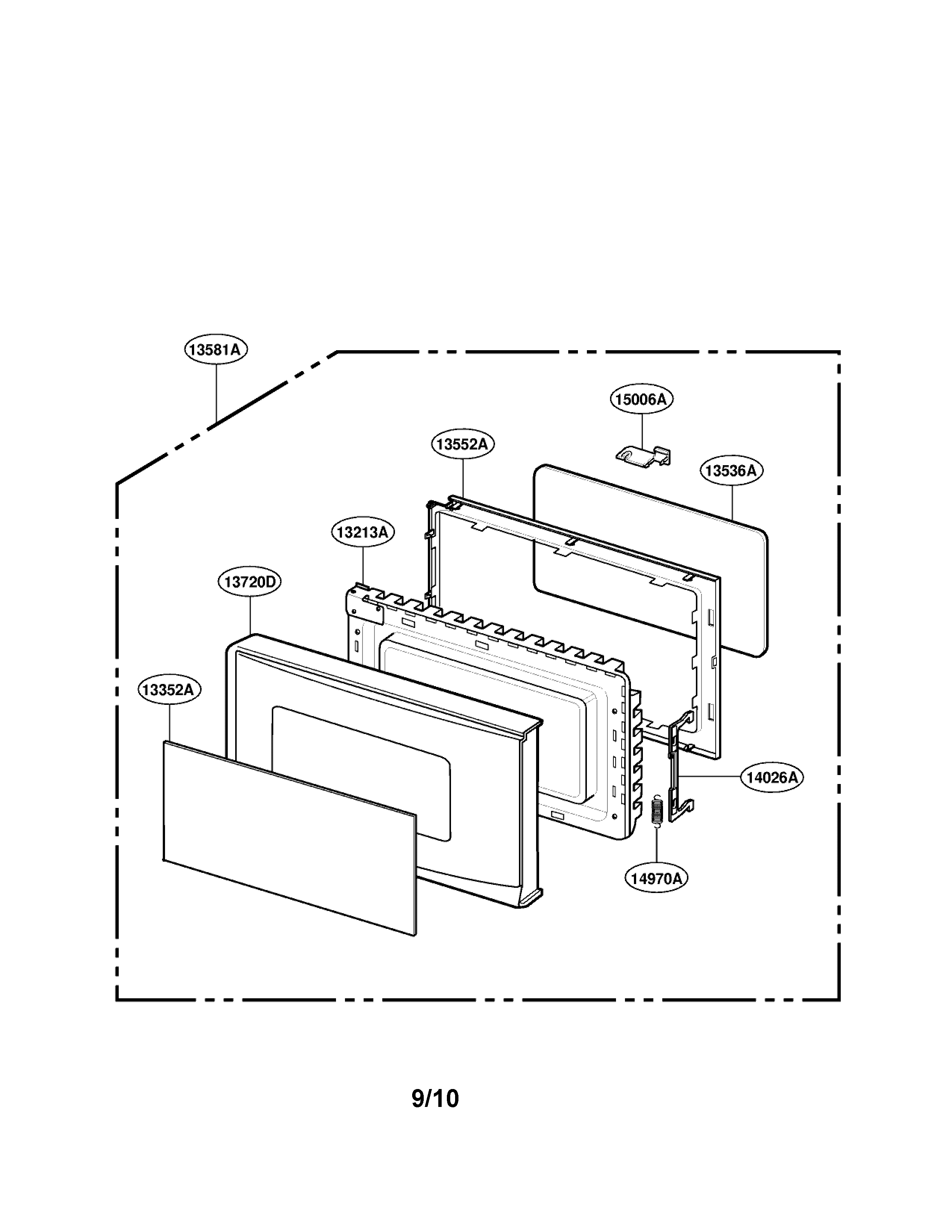 LG LRM1230B door parts diagram