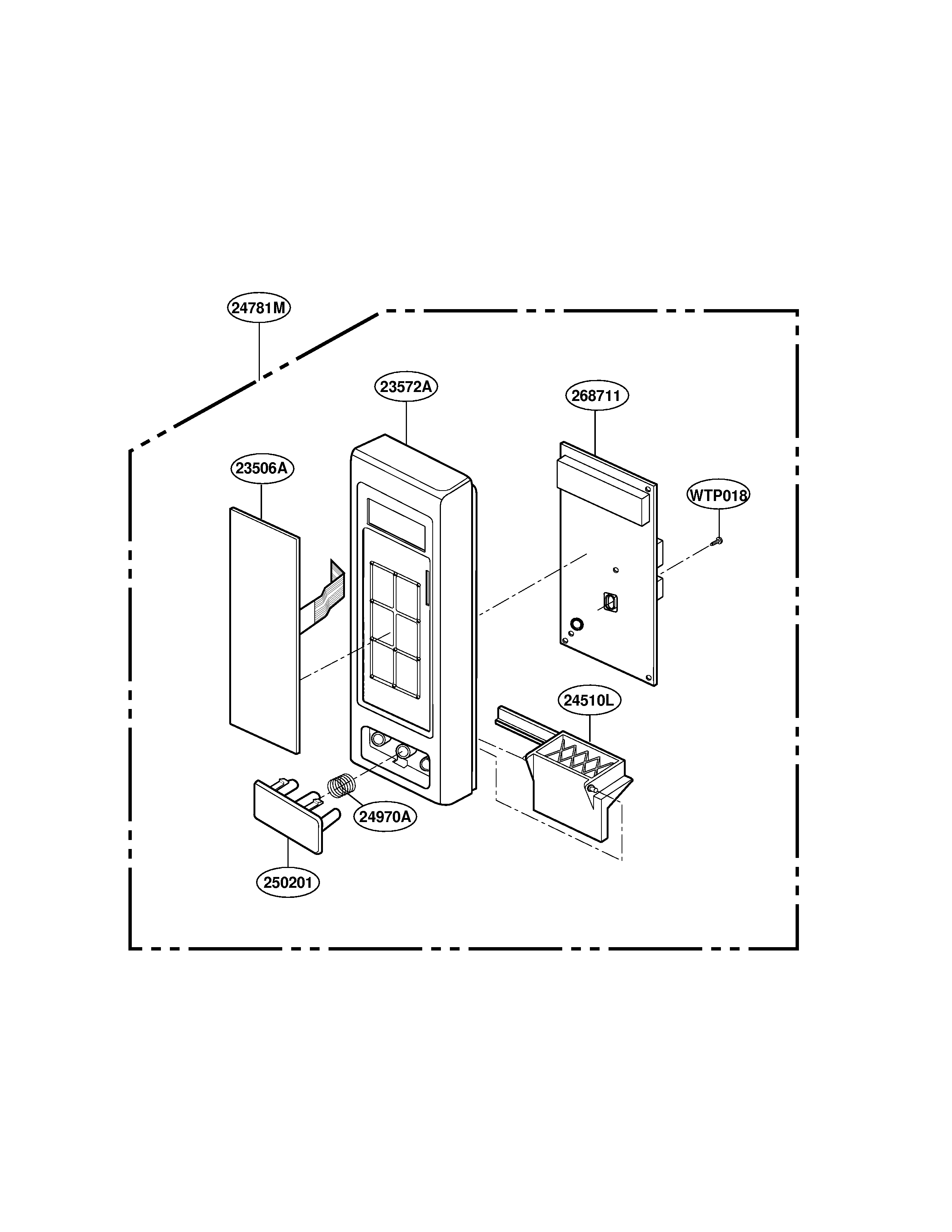 LG LRM1230B controller parts diagram