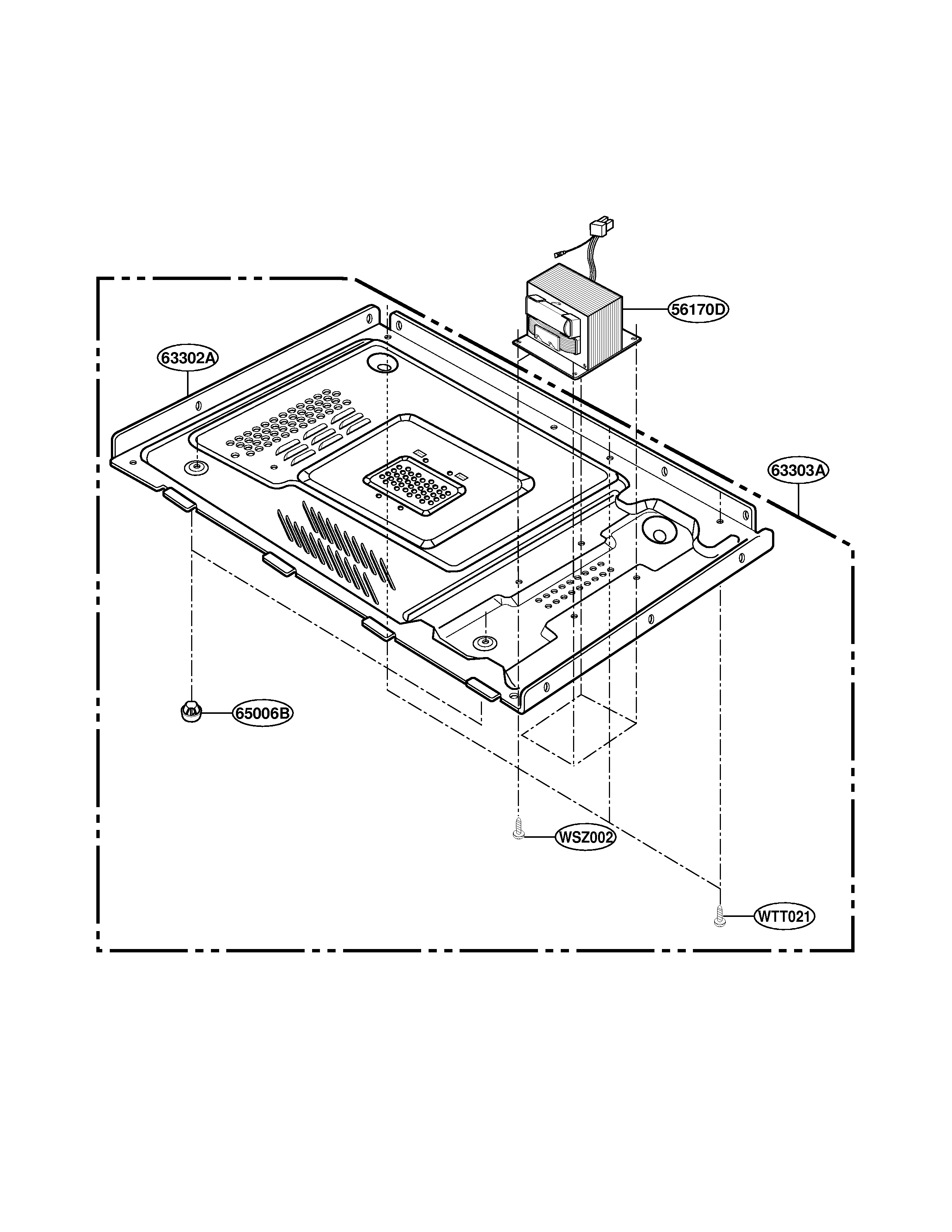 LG LRM1230B base plate parts diagram
