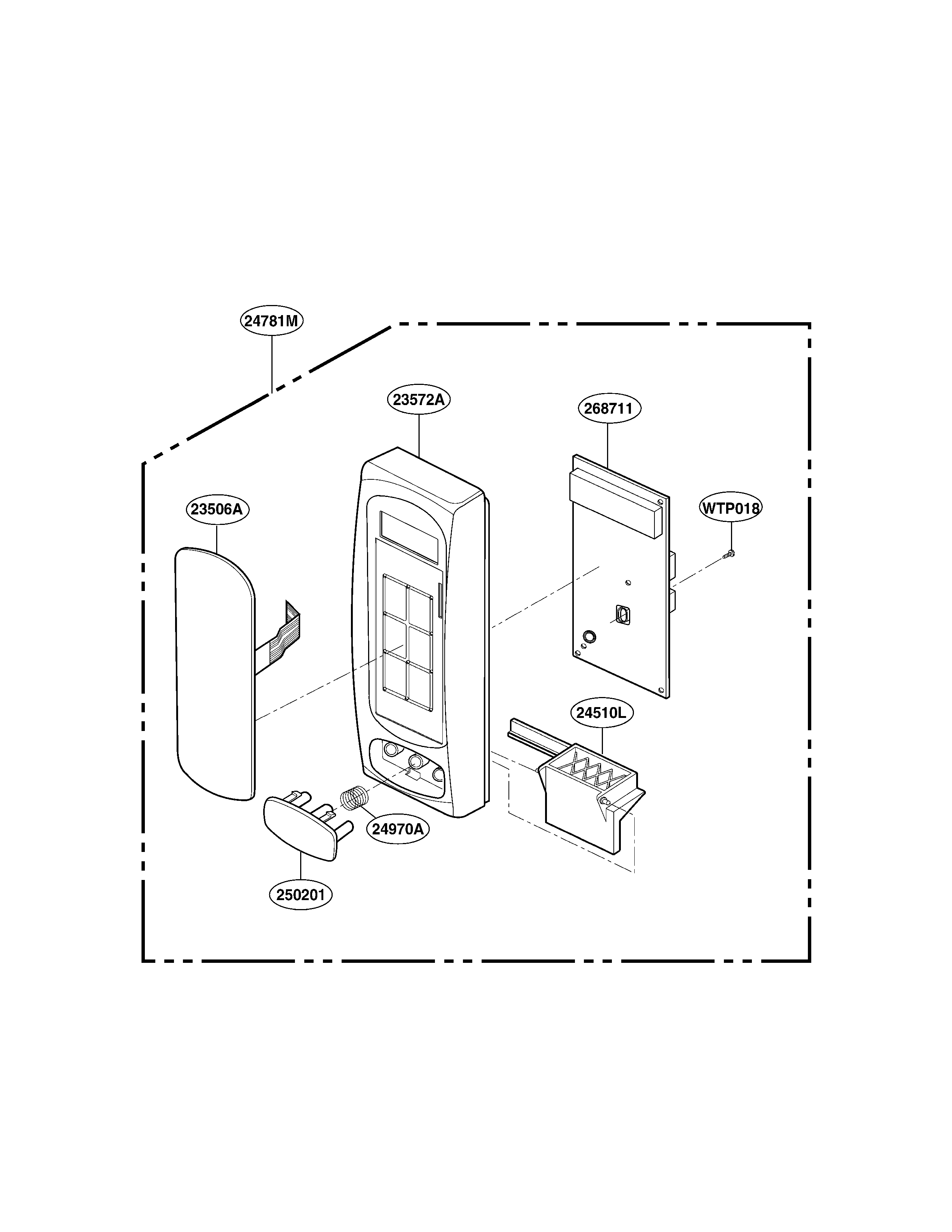 LG LRM1250B controller parts diagram