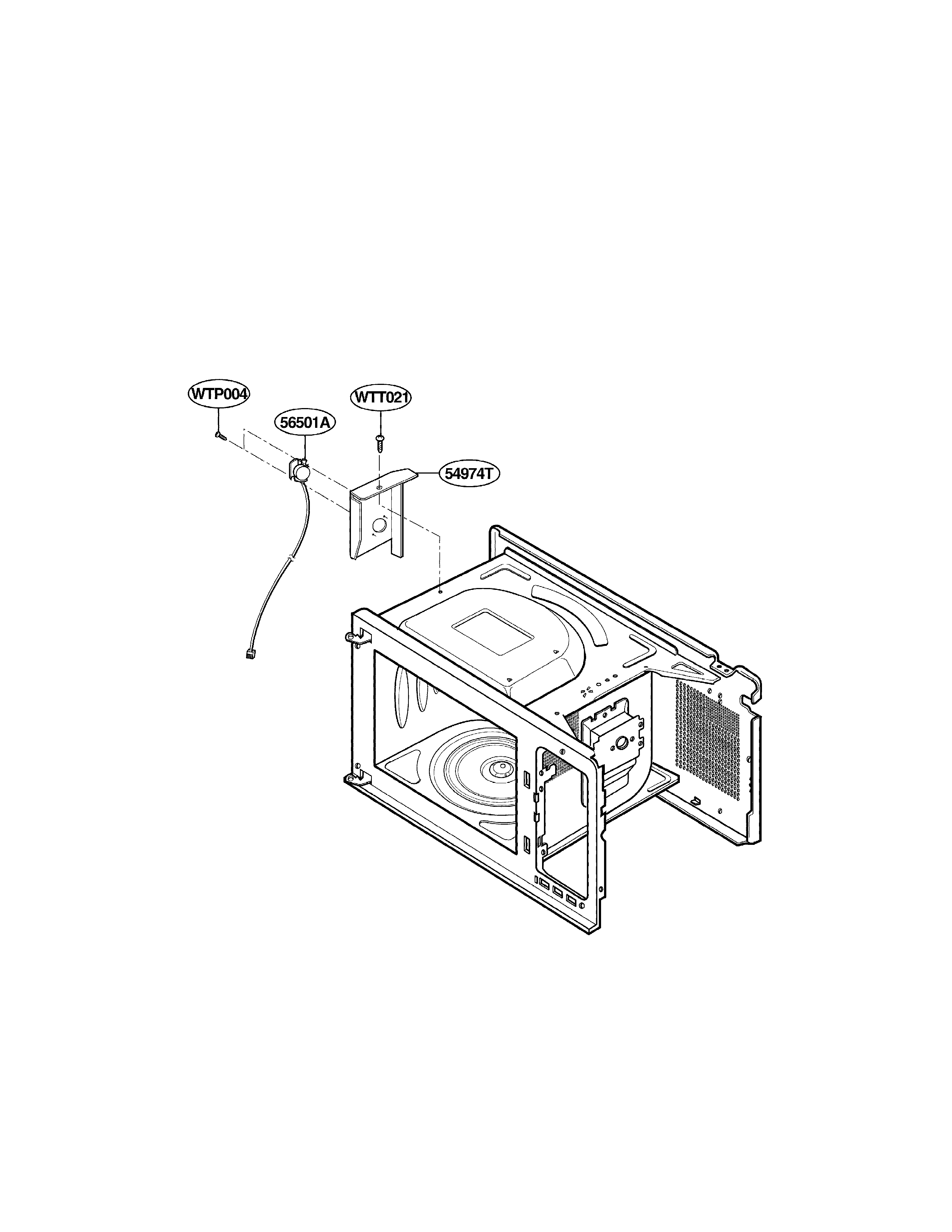 LG LTRM1240SW sensor parts diagram