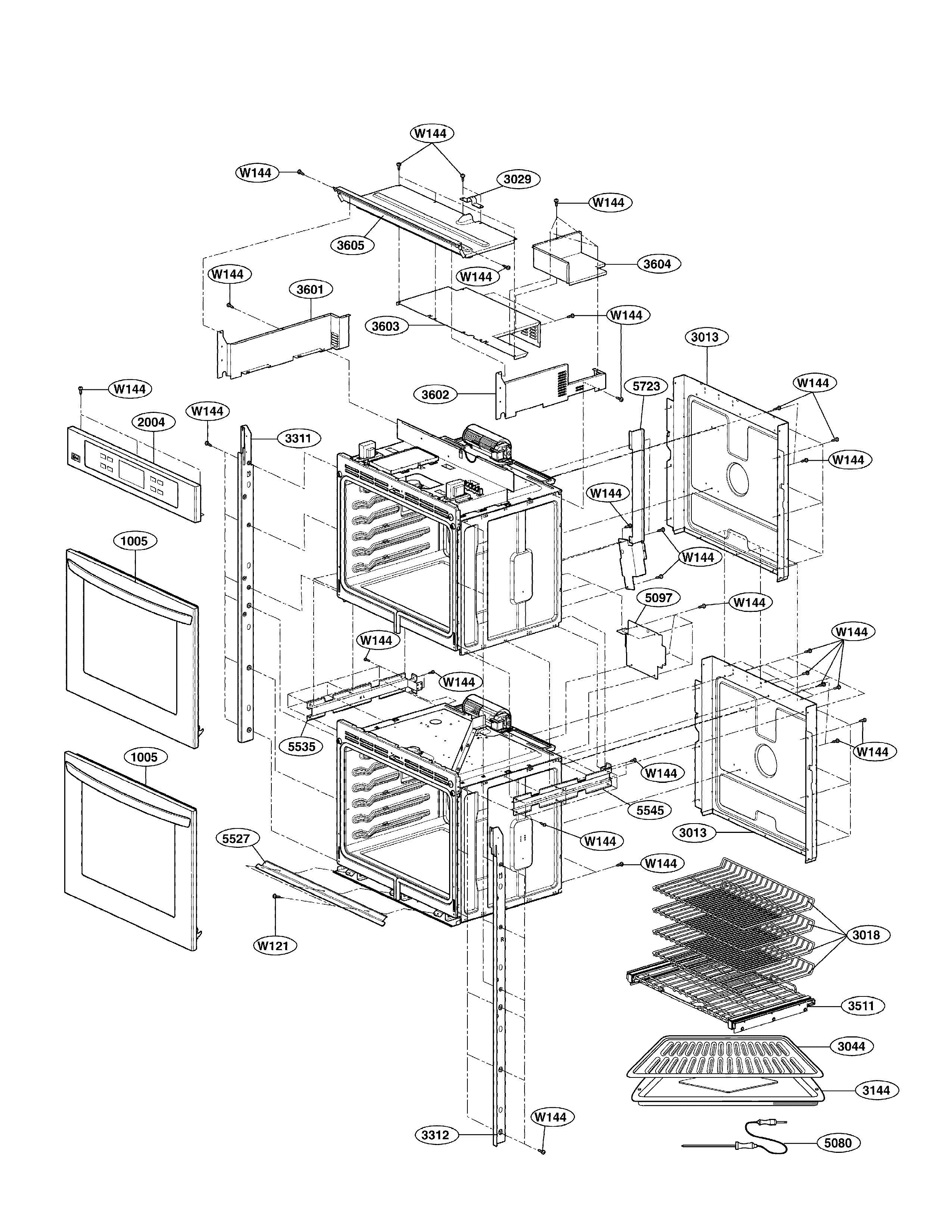 LG LWD3081ST/00 assembly diagram