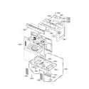 Kenmore 72185033111 oven cavity parts diagram