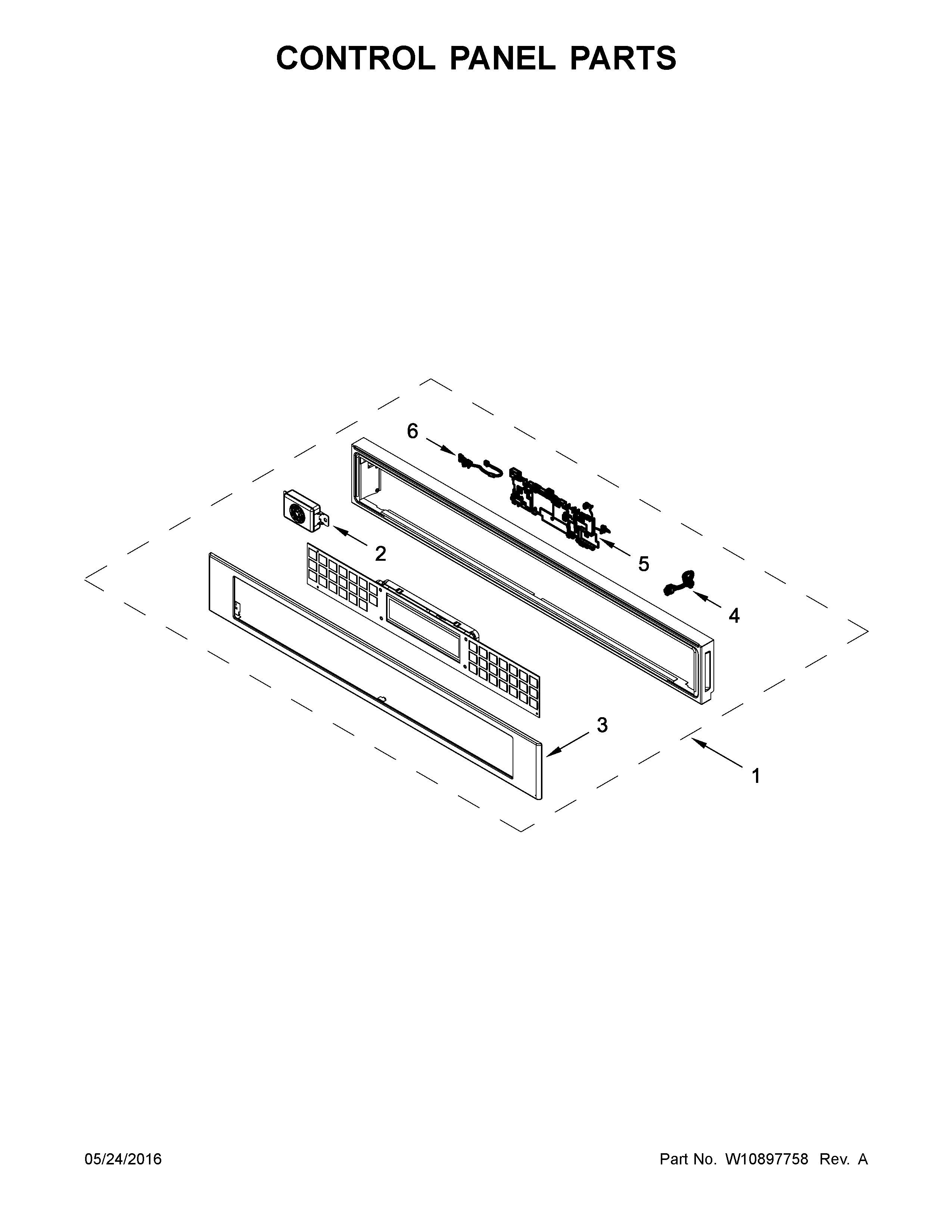 Jenn-Air JMC2427DS01 control panel parts diagram