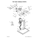 Maytag 7MMGDC300DW3 top and console parts diagram