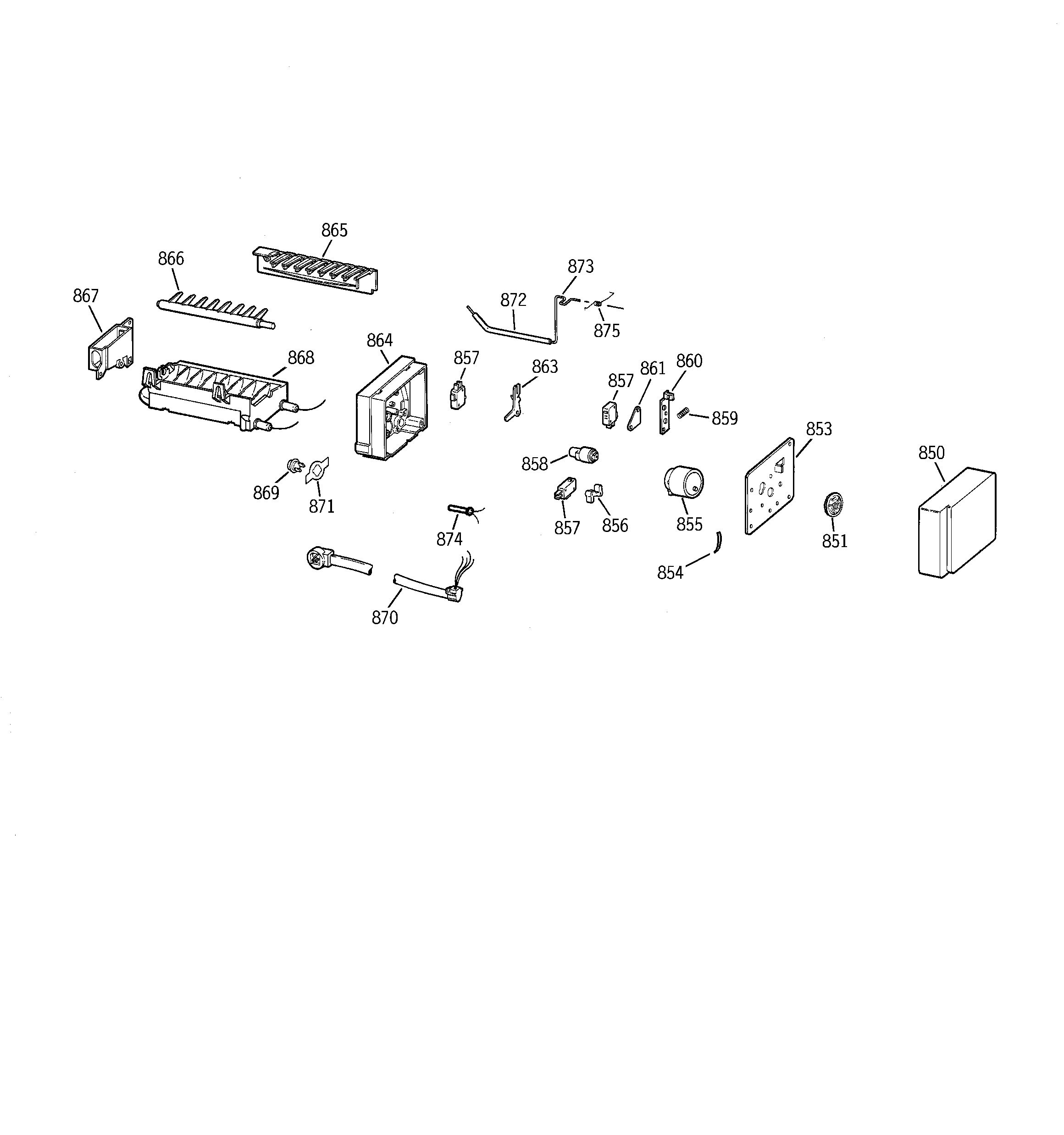 GE MSZ20GWBCWW icemaker wr30x0330 diagram
