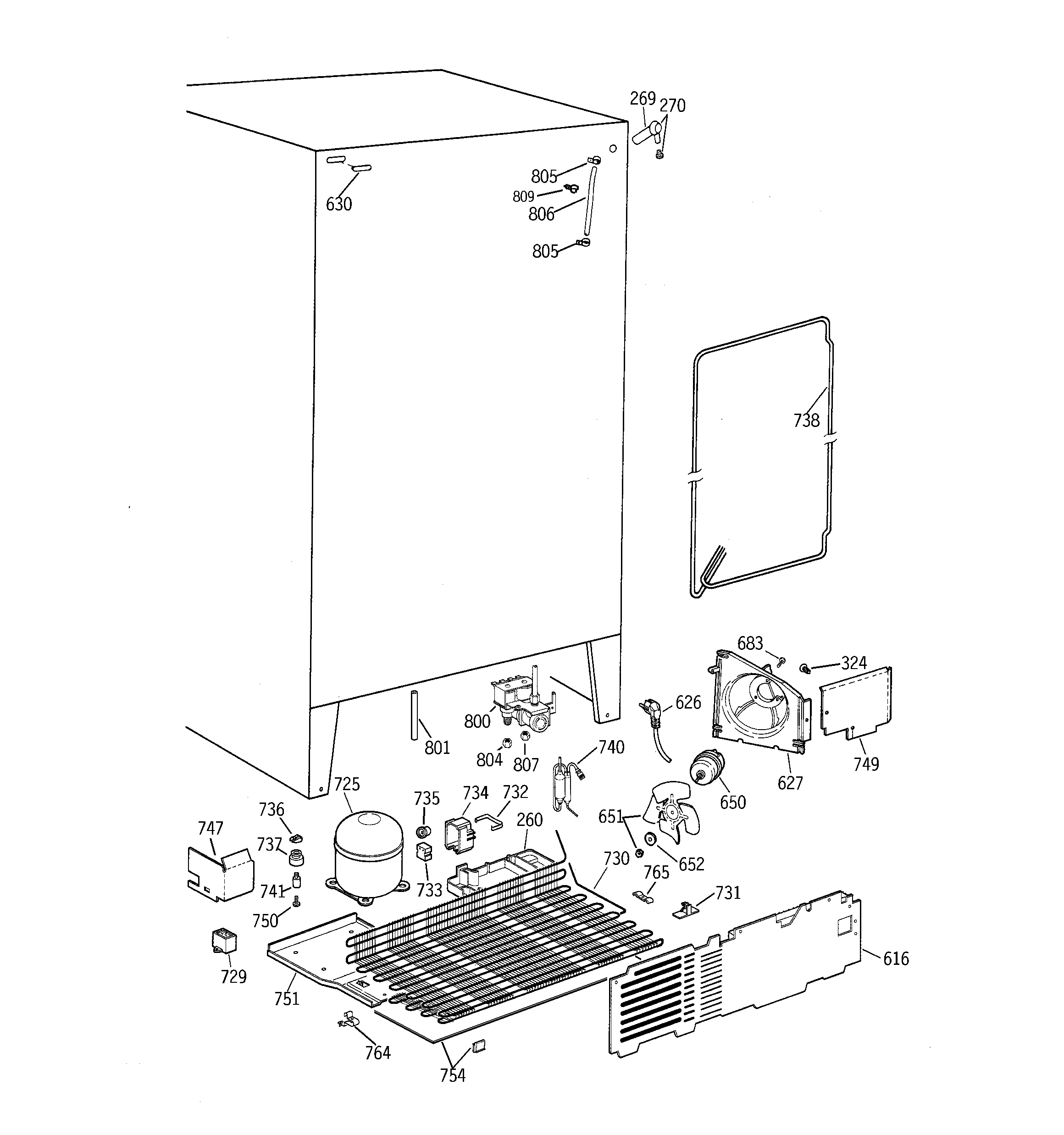 GE MSZ20GWBBWW unit parts diagram