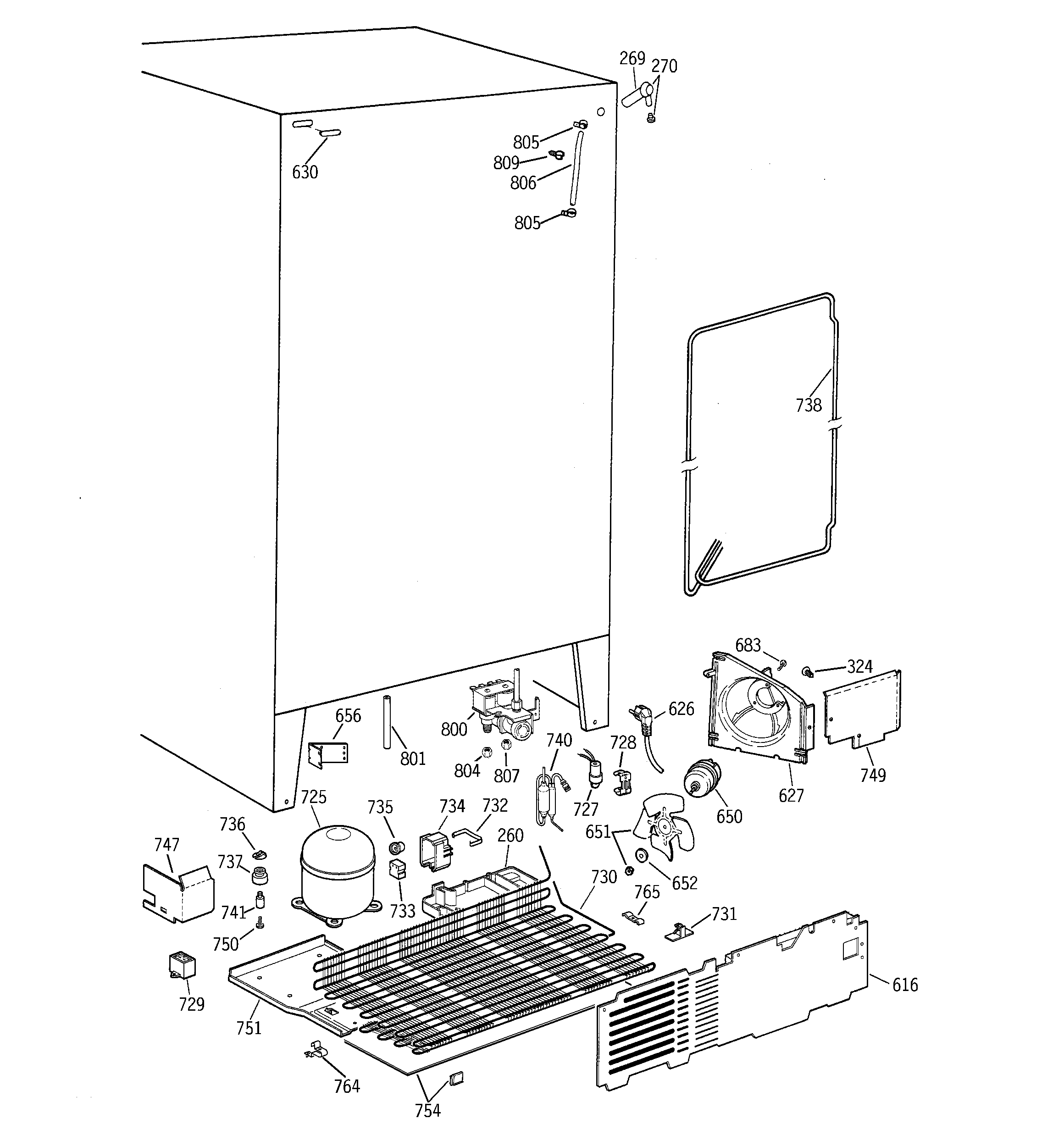 GE MSK22GRBBAD unit parts diagram