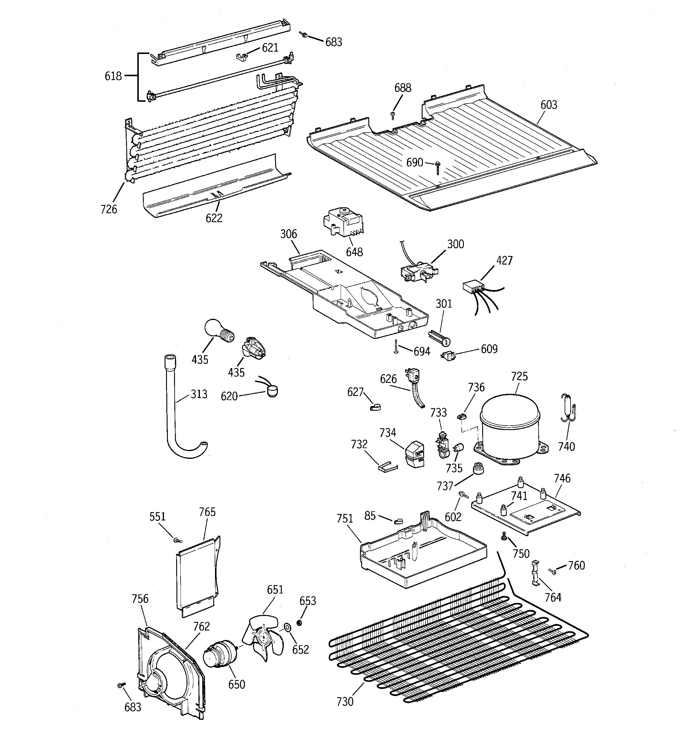 GE MTX14CYBHRAA unit parts diagram